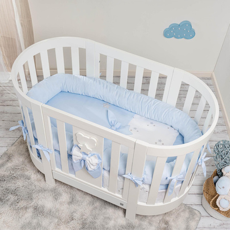  PICCI Dream Baby oval crib with pale blue application