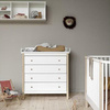 OLIVER FURNITURE Дитячий дерев'яний комод білого/дубового кольору