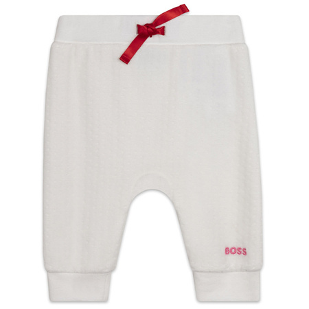 BOSS Kids Dres niemowlęcy dla dziewczynki trzy-częściowy biały