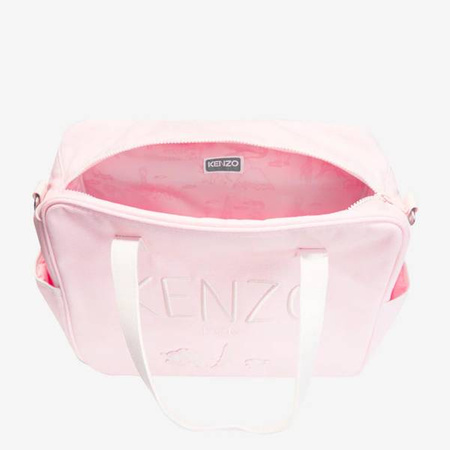 KENZO Kids Torba na akcesoria niemowlęce z matą do przewijania pudrowy róż