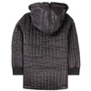 DKNY Girls black hooded coat