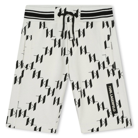 KARL LAGERFELD Boys bermuda shorts with monogram print