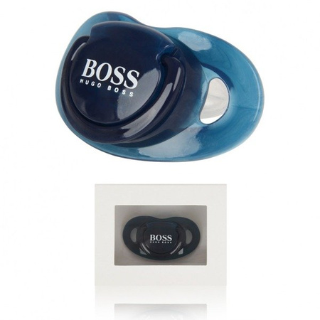 BOSS Kids Smoczek niebieski