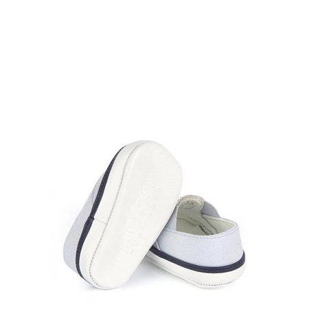 BOSS Kids Tenisówki niemowlęce dla chłopca błękitne