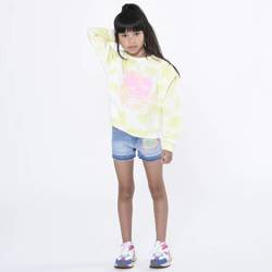 Billieblush Girls blue sweatshirt with sequin application