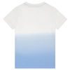 TRUSSARDI T-shirt dziecięcy dla chłopca z krótkim rękawem biało-błękitny