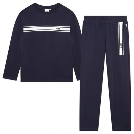 BOSS Kids Boys 2-piece navy pajamas