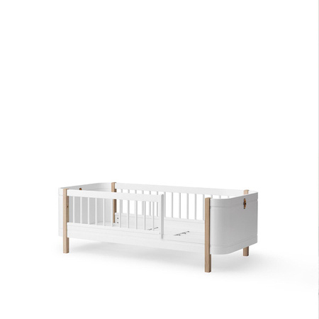  OLIVER FURNITURE Wood Łóżko dziecięce WOOD MINI junior 68x162 cm, biały/dąb 