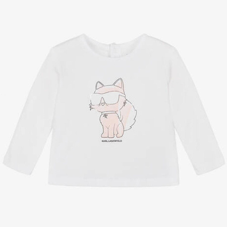 KARL LAGERFELD Kids Dres dziecięcy dla dziewczynki trzyczęściowy różowy