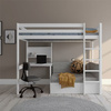 LIFETIME Kidsrooms High Loft Bed with desk and sofa, white