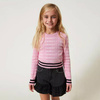 TWINSET Girls woven shorts in black