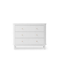 OLIVER FURNITURE WOOD 3-Drawer Chest, White