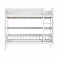 LIFETIME Kidsrooms Bunk Bed with Ladder 90x200 cm - Breeze, White