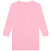 THE MARC JACOBS Girls long sleeve pink dress with Snapshot bag