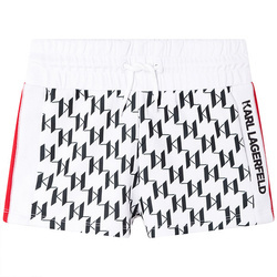 KARL LAGERFELD KIDS MINI MI Girls monogram shorts