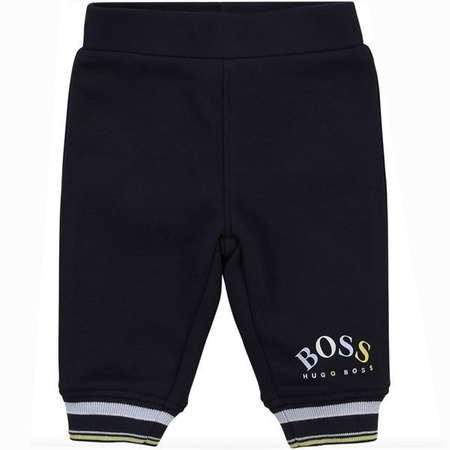 BOSS KIDS Boys Blue Cotton Babygrow