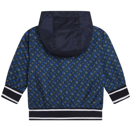BOSS KIDS Baby boys hooded jacket pale blue and navy
