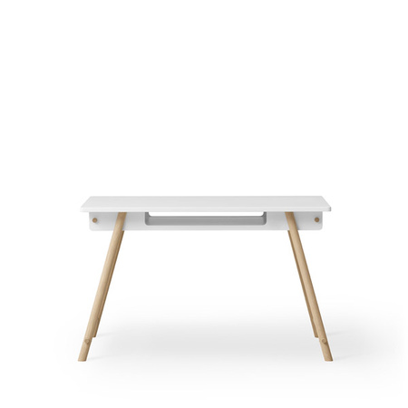 OLIVER FURNITURE CAMP Desk adjustable, white/oak