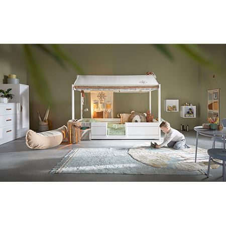 LIFETIME Kidsrooms Kid's 4-in-1 Bed with Top Construction