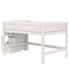 LIFETIME Kidsrooms Kid's Mid Sleeper Bed with Staircase 120x200 cm, whitewash