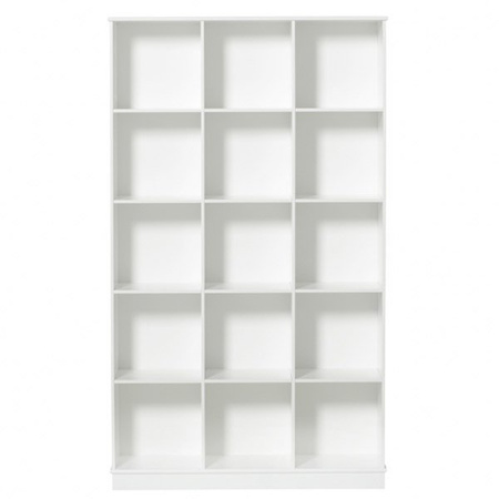 OLIVER FURNITURE Wood Regał dziecięcy biały 3x5 z podstawą