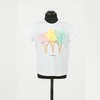 TWINSET Girls short sleeves t-shirt with print and tulle application