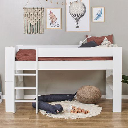 Hoppekids SFK half high bed 90x200 cm, White
