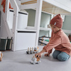 LIFETIME Kidsrooms Łóżko High Sleeper 152 ze schodkami 90x200 cm, białe