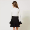 TWINSET Girls short black skirt with pleats