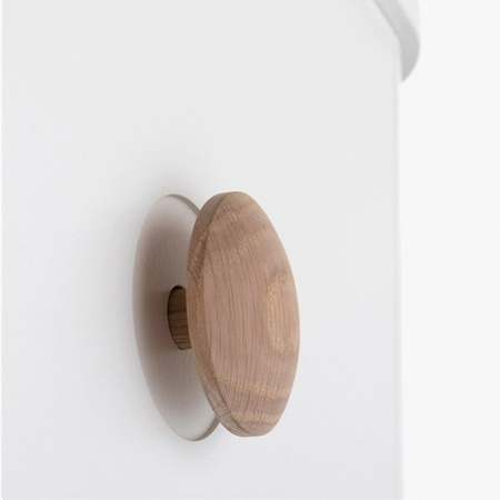OLIVER FURNITURE Wood Дитяча шафа WOOD з трьома дверима, білий/дубовий колір