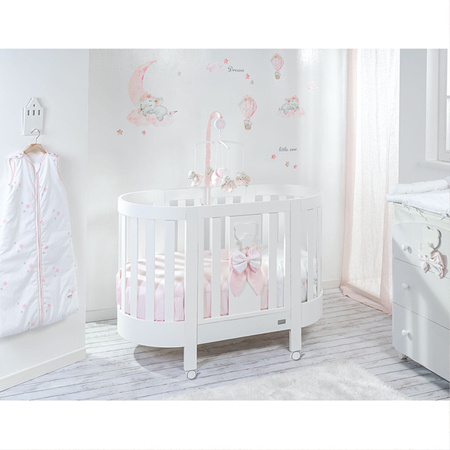 PICCI Dream Komplet pościeli dziecięcej do łóżeczka owalnego 3-częściowy błękit