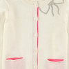 Billieblush Kardigan dziewczęcy ozdobiony ivory