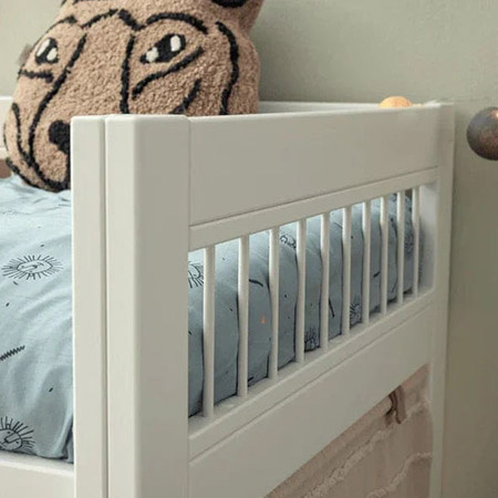 LIFETIME Kidsrooms Łóżko dziecięce na niskiej antresoli z drabinką Breeze