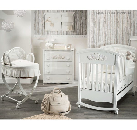 NANNY Carry Cot Moses Basket with Cover Cream 