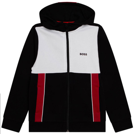 BOSS Kids Dres chłopięcy dwuczęściowy czarno-biały