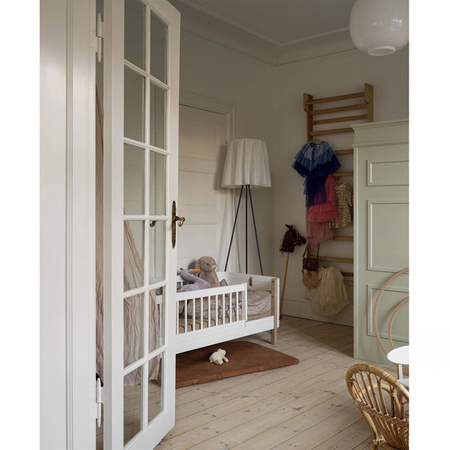 OLIVER FURNITURE WOOD MINI+ JUNIOR BED, WHITE/OAK