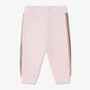 BOSS KIDS Baby gils white and pink 3-piece organic cotton tracksuit