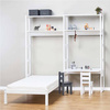 Hoppekids Hoppekids Shelf with 2 sections, 4 shelves, bed in 70x160 cm, and desk in 80 cm, White
