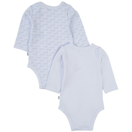 BOSS Kids Komplet dwóch body niemowlęcych z długim rękawem