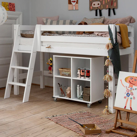 Hoppekids ECO Luxury low bunk bed with slopped ladder 70x160 cm