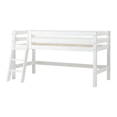  HOPPEKIDS  ECO Luxury Łóżko na niskiej antresoli z ukośną drabinką 90x200cm