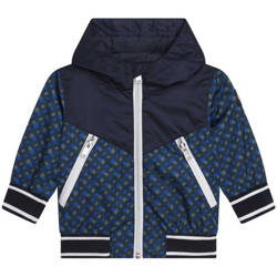 BOSS KIDS Baby boys hooded jacket pale blue and navy