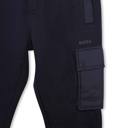 BOSS Kids Boys navy tracksuit pants with pockets