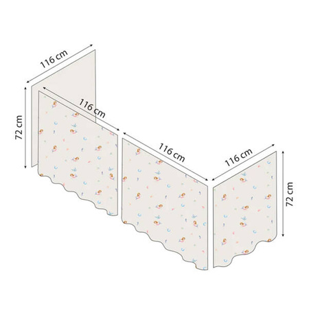 Hoppekids Mermaid bed conopy for mid high bed 90x200