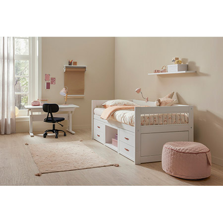 LIFETIME Kidsrooms Breeze Kid's Cabin bed with drawers and storage