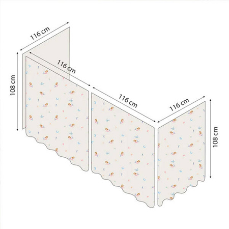 Hoppekids Mermaid bed conopy for  high bed 90x200