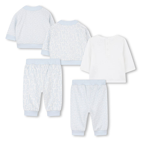 The Marc Jacobs Baby Boy Three-Piece Reversible Tracksuit, Light Blue