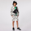 KARL LAGERFELD Boys hooded cardigan with logo print