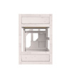LIFETIME Kidsrooms Низьке двоярусне ліжко зі сходами 90x200 см, whitewash