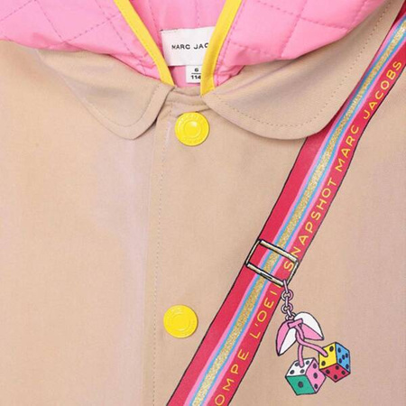 THE MARC JACOBS Płaszcz trench dziewczęcy z kapturem
